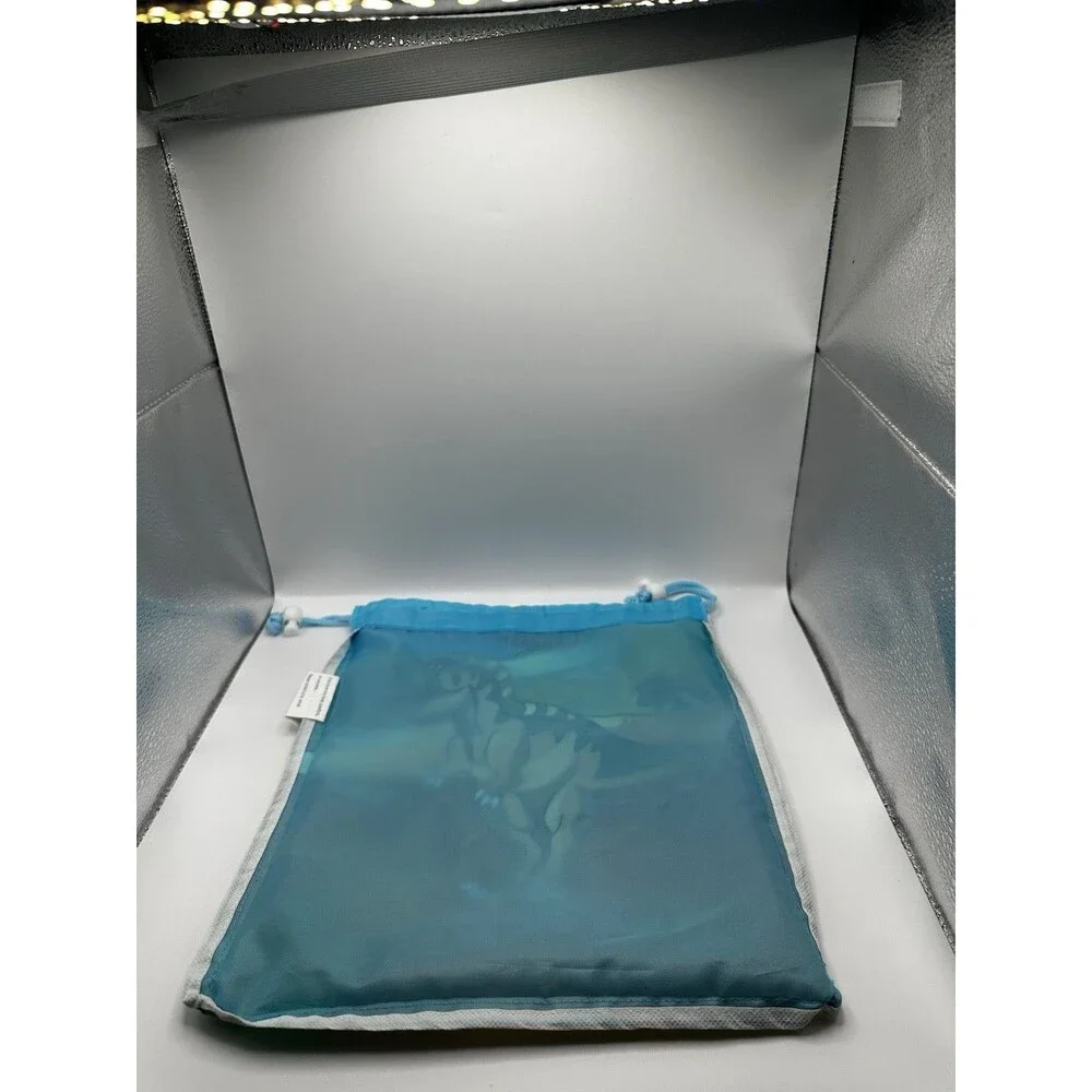 Tyrannosaurus Dinosaur Drawstring Bag – Blue Watercolor T-Rex Design